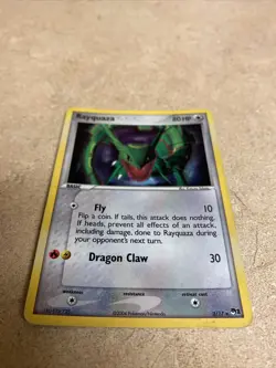 Rayquaza 3/17 Pop Series 1 Cosmos Holo SWIRL Rare Pokemon Card - Image 2