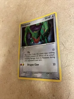 Rayquaza 3/17 Pop Series 1 Cosmos Holo SWIRL Rare Pokemon Card - Image 4