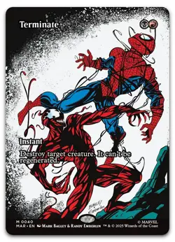 Terminate (Borderless) #40 (NM) Marvel Universe Eternal-Legal MAR Magic MTG - Image 1