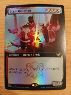 Blade Historian (Extended Art) - 334 (Strixhaven) - Near Mint NM - Rare - Foil - Image 1