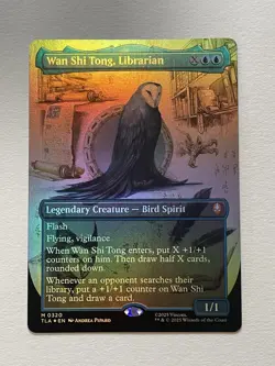 Avatar MTG Wan Shi Tong, Librarian (Borderless) Foil MINT PACK FRESH - Image 1
