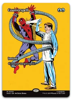 Counterspell (Borderless) #9 (NM) Marvel Universe Eternal-Legal MAR Magic MTG - Image 1