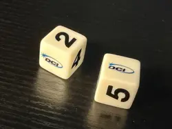 Rare Vintage DCI Duelist MTG Magic Pokemon WotC 6-sided dice - Two (2) - Image 1