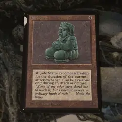 MTG Beta Edition • Jade Statue Dmg Condition - Image 1