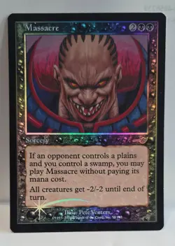 FOIL MASSACRE NM UNPLAYED NEMESIS MTG MAGIC GATHERING (M18) - Image 1