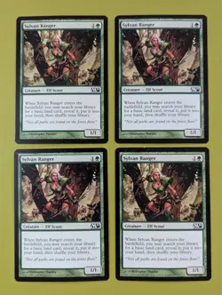 Sylvan Ranger x4 Magic 2011 M11 4x Playset Magic the Gathering MTG - Image 1