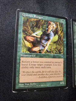 2x Quirion Ranger Visions NM HP Magic the Gathering Mtg Tcg See Detailed Pics ** - Image 3