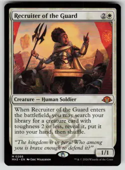 Recruiter of the Guard Mythic Modern Horizons 3 266 MTG Near Mint 2024 - Image 1