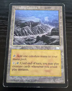 Winding Canyons - Weatherlight Magic the Gathering mtg - Image 1