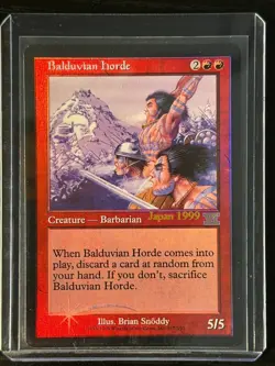 MTG Magic the Gathering Balduvian Horde Promo Foil Error NM - Free Returns! - Image 4