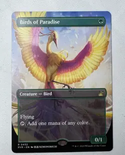 Birds of Paradise (Anime Borderless) Ravnica Remastered Regular - Image 1