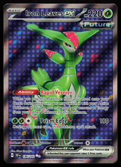 Iron Leaves ex 186/162 Ultra Rare Temporal Forces Pokemon Card - Image 1