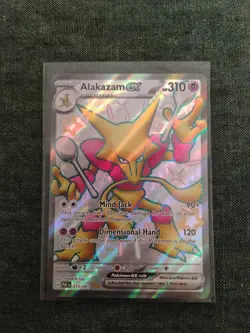 Pokemon Alakazam ex 215/091 SV: Paldean Fates Shiny Ultra Rare Holo 310HP - Image 1
