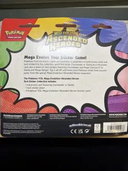Pokemon ascended heros Tech Sticker Collection 3-Pack Blister - Charmander - Image 2