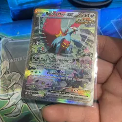 Roaring Moon EX Sir 251/182 Paradox Rift Holo Pokemon TCG Card NM Condition - Image 3