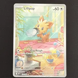 Pokemon Lillipup 154/086 Sv: White Flare Illustration Rare Holo Basic 60 HP Eng - Image 1