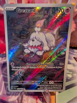 Pokemon Greavard Illustration Rare SV01: Scarlet & Violet Base Set 214/198 NM - Image 1