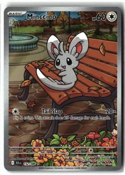 Minccino - 152/086 ⭐ Holo SV: Black Bolt Pokemon NM - Image 1