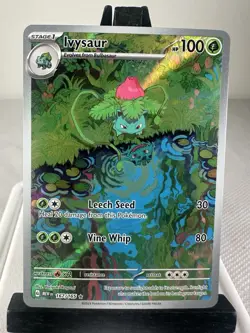 Pokemon TCG Ivysaur 167/165 SV: Scarlet & Violet 151 Illustration Rare Holo NM - Image 1