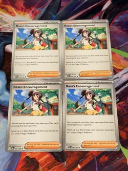 Pokemon TCG 4x Rosa's Encouragement Playset 84/88 Perfect Order ME3 NM - Image 1