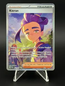 Pokemon Kieran #174/131 Prismatic Evolutions Special Illustration Rare English - Image 1