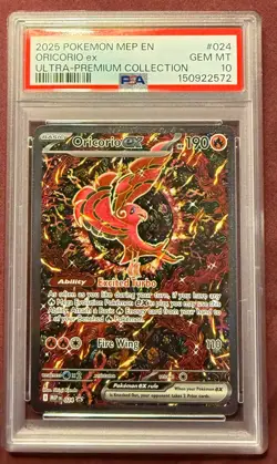 2025 Pokemon Ultra Premium Collection Oricorio ex Promo #024 MEP PSA 10 Gem - Image 1