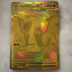 Pokemon TCG Phantasmal Flames Mega Charizard X Ex Gold Hyper Rare 130/094 MP - Image 1