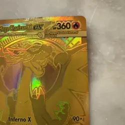 Pokemon TCG Phantasmal Flames Mega Charizard X Ex Gold Hyper Rare 130/094 MP - Image 5