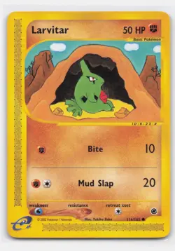 LARVITAR 116/165 COMMON EXPEDITION BASE SET POKEMON - Image 1
