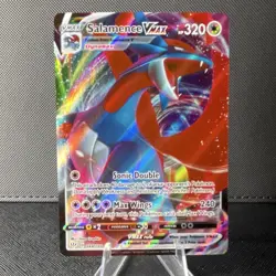 Pokemon Salamence VMAX 144/189 Darkness Ablaze Ultra Rare Full Art Holo NM - Image 3