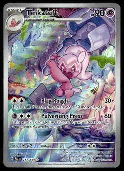 NM SV02: Paldea Evolved Tinkatuff Illustration Rare 217/193 Pokemon TCG - Image 1