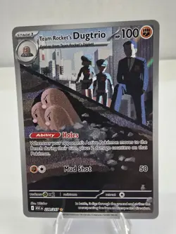 Pokemon TCG: Team Rocket's Dugtrio 239/217 Ascended Heroes Illustration Rare IR - Image 1