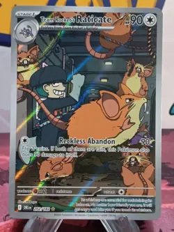 Team Rocket's Raticate 202/182 IR Pokemon TCG SV10: Destined Rivals - Near mint - Image 1