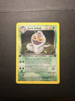 Pokemon TCG FIRST EDITION TEAM ROCKET Dark Arbok HOLO 2/82 - Image 1
