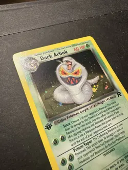 Pokemon TCG FIRST EDITION TEAM ROCKET Dark Arbok HOLO 2/82 - Image 3