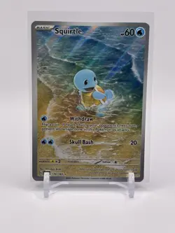 Squirtle 170/165 Sv: Scarlet & Violet 151 Holofoil Illustration Rare Pokemon TCG - Image 1