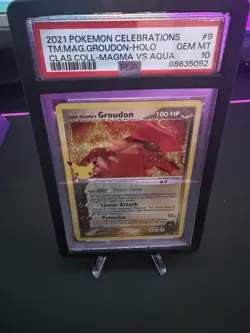Pokemon Team Magma's Groudon 9/95 Celebrations Classic Holo PSA 10 GEM MT - Image 1