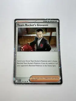 Team Rocket's Giovanni 174/182 Cosmos Holo Pokemon Destined Rivals - NM - Image 2