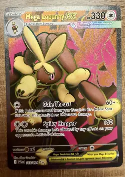 Mega Lopunny ex 115/094 ME02: Phantasmal Flames - Pokemon - NM/Mint Condition - Image 1