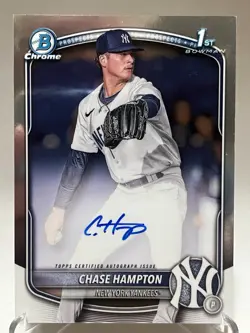 2025 BOWMAN CHROME CHASE HAMPTON 1st BOWMAN AUTOGRAPH - Image 1