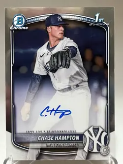 2025 BOWMAN CHROME CHASE HAMPTON 1st BOWMAN AUTOGRAPH - Image 2
