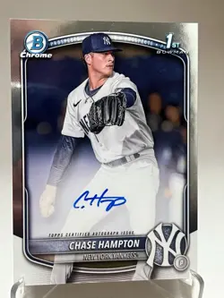 2025 BOWMAN CHROME CHASE HAMPTON 1st BOWMAN AUTOGRAPH - Image 3