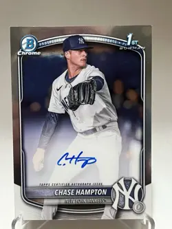 2025 BOWMAN CHROME CHASE HAMPTON 1st BOWMAN AUTOGRAPH - Image 5