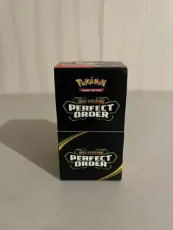 Pokemon TCG Perfect Order 18 Sealed Packs with Open Half Booster Box - Image 1