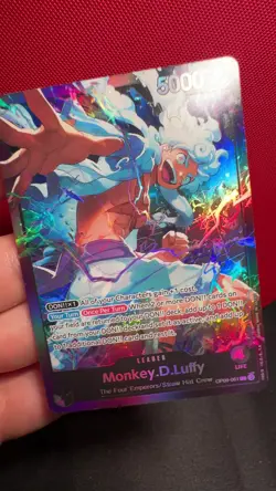 Monkey.D.Luffy OP09-061 ONE PIECE Tcg Card Game NM PURPLE/BLACK Leader - Image 2