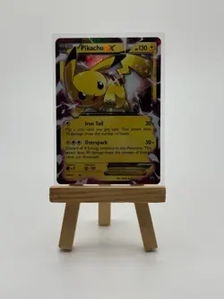 2015 Pikachu EX XY124 XY Holo Black Stars Promo Card - Image 1