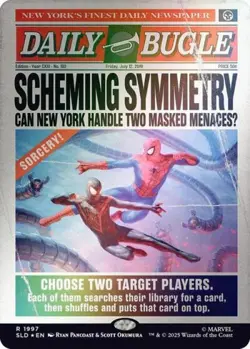 MTG English Scheming Symmetry (1997) (Rainbow Foil) NM Foil Secret Lair - Image 1