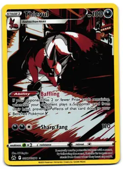 Thievul GG17/GG70 - Crown Zenith Galarian Gallery Pokemon TCG Holo - M/LP Card - Image 1