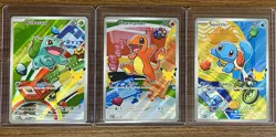 Pokemon TCG First Partner Card Lot - 3 Cards NM/M- Charmander Bulbasaur Squirtle - Image 1