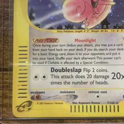 2002 Clefable - 7/165 - Pokemon TCG Expedition Holo Rare Card Vintage LP - Image 5